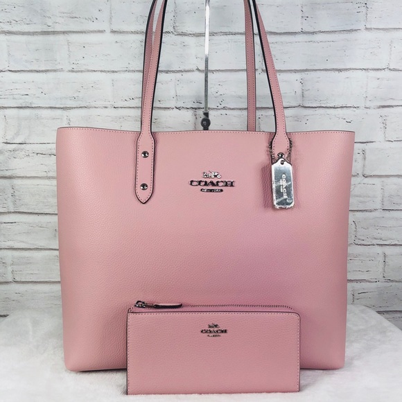 Coach Handbags - 2PCS Coach Town Leather Tote Wallet Set